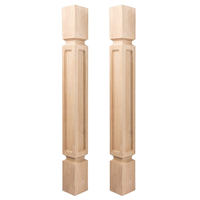Pieds ronds modernes en bois de caoutchouc massif, robustes, couleur personnalisable, pour maison de style farmhouse, bureau, chambre, atelier, extérieur, salon