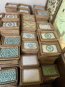 Juego de bandejas de ratán al por mayor de primera calidad: bandejas hechas a mano sostenibles para el hogar, cafetería, picnic y cestas de regalo - Product Image 4