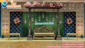 ชิงช้าที่นั่งเจ้าสาวที่สวยงามสำหรับพิธีแต่งงาน mehnding เวทีแกว่งสำหรับเจ้าสาวเจ้าบ่าวมุสลิมจัดงานแต่งงาน - Product Image 6