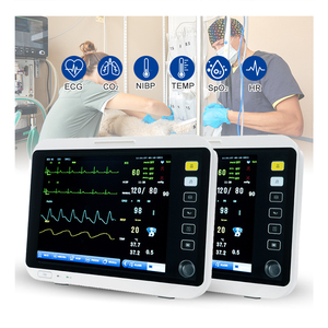 Moniteur multiparamètres portable rechargeable à écran tactile pour signes vitaux, ECG, tension artérielle, fréquence cardiaque, hôpital vétérinaire, clinique vétérinaire - Product Image 1