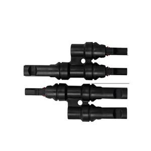 Connecteur solaire MC4 T-Type à trois voies, mâle et femelle, photovoltaïque, pour autres connecteurs - Product Image 1