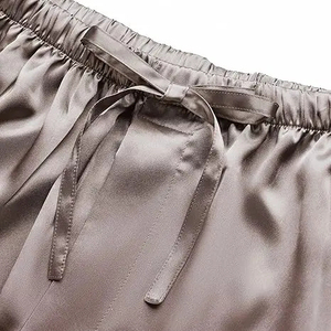 Pantalones Cortos de Satén para Hombre, de Color Sólido, Suaves y Sedosos, para Ejercicio, Boxeo y Lucha, Transpirables para Verano - Product Image 3