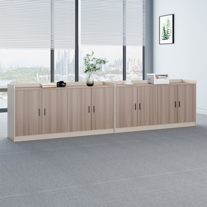 Modern Wooden Office <b>Storage</b> Cabinet With Lockable Doors And Drawers Contemporary Document <b>Filing</b> Commercial with <b>Storage</b> - Product Image 2