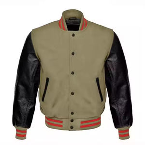 Chaqueta de moda universitaria de invierno de la mejor calidad para hombre, chaqueta de béisbol universitaria de lana transpirable personalizada al por mayor para hombre - Product Image 6