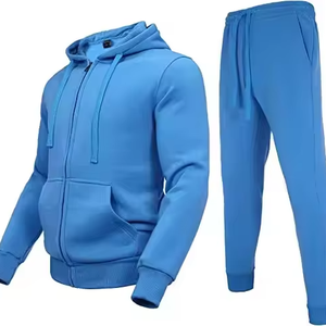 Survêtement en molleton personnalisé deux pièces Ensemble pour hommes en polaire personnalisé Survêtement en deux pièces personnalisé pour femmes Combinaison de jogging - Product Image 1