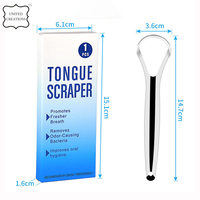 Grattoir à langue personnalisé en acier inoxydable pour réduire la mauvaise haleine Hygiène bucco-dentaire Soins des dents Nettoyant pour langue pour adultes