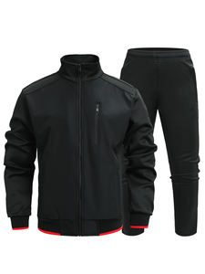 Vente en gros de survêtements de sport pour hommes survêtement en nylon vestes à fermeture éclair et ensemble de jogging survêtement ensembles coupe-vent pour hommes - Product Image 2