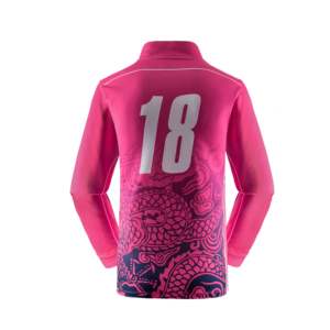 Chándales deportivos rosas de alta calidad personalizados unisex, chándales de invierno con cremallera de cuarto, conjuntos estampados de talla grande, venta al por mayor OEM/ODM - Product Image 2