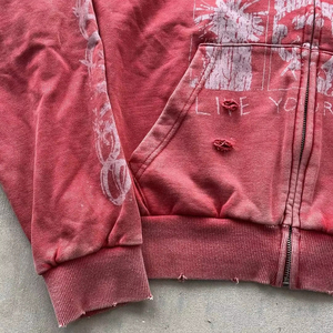 เสื้อฮู้ดดี้ผู้ชายแบบคลาสสิก OEM ปรับแต่งได้ คุณภาพสูง 100% ผ้าฟลีซ 280-300 กรัม (ผ้าผสมฝ้าย-โพลีเอสเตอร์) ซับในแบบดิจิตอล - Product Image 5