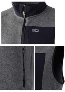 Chaleco de senderismo al aire libre de alta calidad para hombres, chaleco impermeable a prueba de viento Softshell - Product Image 3