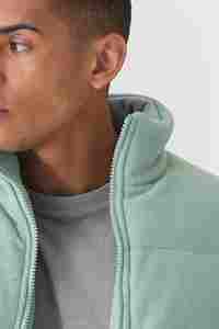 เสื้อโค้ทขนแกะสำหรับผู้ชายเสื้อโค้ทแบบพองที่คอในฤดูหนาวกันลมที่อบอุ่นกลางแจ้งมีกระเป๋า - Product Image 4