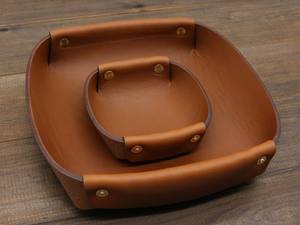 Genuine Leather <b>Valet</b> Tray Personalized Custom Storage Catchall Monogrammed Housewarming Office Gift LTY-0050 - Product Image 2