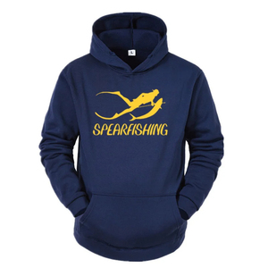 <b>Christmas</b> Quick dry Fashion Loose Long Sleeve Casual Cotton O-Neck Hoodies Men Vintage Spearfishing Printed Unisex hoodie - Product Image 6