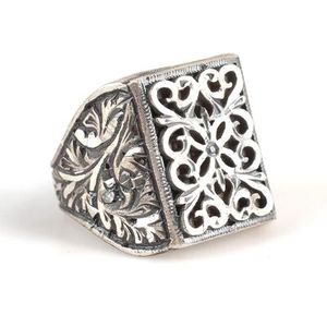 925 Sterling <b>Silver</b> <b>Mens</b> Gemstone <b>Ring</b> with Cut Stone Setting <b>for</b> Wedding or Everyday Wear-GRS Certified - Product Image 4