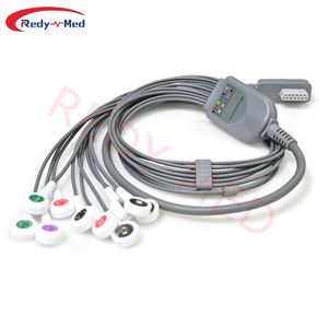 Compatível com <span class=keywords><strong>Beneware</strong></span> CT-08 CT-083 CT-086S 10 chumbo <span class=keywords><strong>Holter</strong></span> <span class=keywords><strong>ECG</strong></span> cabo - Product Image 1