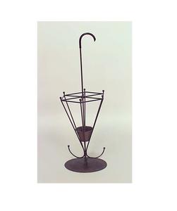 Porte-parapluie en métal résistant à la rouille avec beau travail artisanal adapté aux entrées extérieures couvertes de porche et de patio - Product Image 2