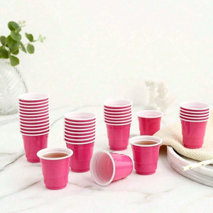 Certificado BPI pase FDA barware FÁBRICA DE Tailandia vasos de chupito de plástico mini tazas de recuerdo de fiesta Rojas desechables 3oz PS taza roja - Product Image 2