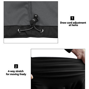 Gilet softshell sans manches à col montant, vêtement d'extérieur, tissu doux personnalisé, facile à porter, grande taille, respirant, gilet softshell pour homme - Product Image 4