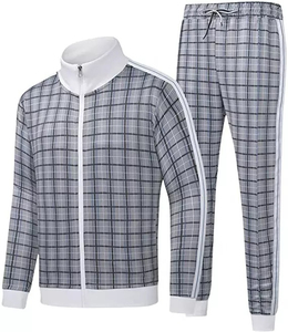 Por encargo de gran tamaño de la cremallera chándal al por mayor precio barato hombres chándal nuevo de alta calidad 100% algodón tamaño cómodo - Product Image 1