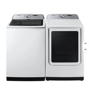 Ensemble lave-linge et sèche-linge blanc de qualité supérieure WA52DG5400AW + DVG52DG5400W - Product Image 1