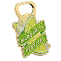 Carte de crédit de visite en métal émaillé personnalisé ouvre-bouteille de bière avec logo de sublimation magnétique