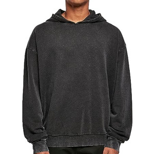 Sudaderas con capucha para hombre con estampado bordado y logotipo personalizado Sudadera con capucha en blanco para unisex Sudadera con capucha estadounidense con estampado ácido lavado con cremallera completa - Product Image 1