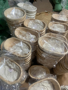 ตะกร้าหวายสานมือทรงกลม สำหรับตกแต่งบ้านสไตล์โมเดิร์น - Product Image 2