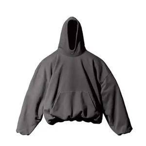 Vêtements pour hommes tendance sweat à capuche streetwear de haute qualité 500 gsm sweat à capuche sérigraphié épaule tombante sweats à capuche sans ficelle - Product Image 6