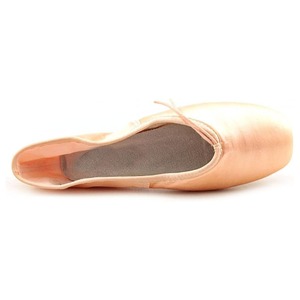Most Stylish High Quality Soft Satin Silk Pointe Toe Ballet Dancing Shoes Custom Made Ballerina Shoes Elastic Ribbons Suede <b>Sole</b> - Product Image 2