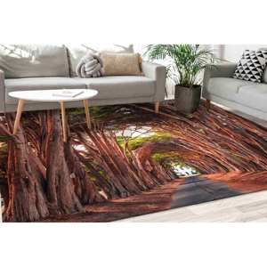 Tapis Tunnel Cypress Tree : Décoration d'intérieur lavable en machine, tapis doux non tissé - Product Image 1