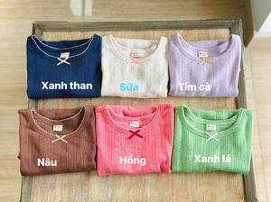 GOTS Certified 100% Organic Cotton, Short-sleeve Outfit Natural Color Hypoallergenic for Kids OEM ODM Service Low MOQ in Vietnam - Product Image 5