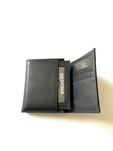 กระเป๋าสตางค์หนังแท้วินเทจของผู้ชายกระเป๋าสตางค์พับสามทบหนังแท้สำหรับผู้ชาย LTW-0097แบบเรียบง่าย - Product Image 3