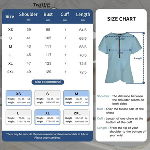 Plus Size Medical Uniforms Slim Short Sleeve Scrubs Tops Nursing V Neck Doctor Workwear <b>Winter</b> Hospital Vet <b>Overalls</b> - Product Image 5