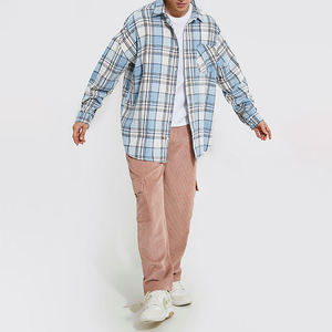 Pantalon cargo à logo personnalisé OEM pour homme, joggers cargo français en éponge fuselée avec poche - Product Image 6