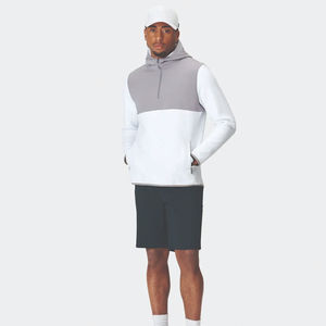 เสื้อฮู้ดดี้เนื้อผ้าคอตตอนระบายอากาศสำหรับผู้ชายเสื้อมีซิปแบบรูดซิปรูดซิปรูด - Product Image 2