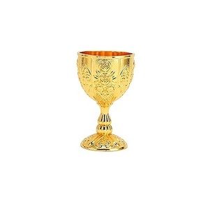 Vaso de Cóctel de Vidrio con Diseño en Relieve, Lujoso, Hecho a Mano, de 300 ml, con Acabado Dorado, para Restaurante, Bar, Hotel - Product Image 1