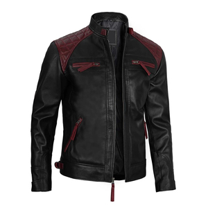 Ropa de hombre 2024 chaquetas de moda de cuero para hombre bolsillos manga larga prendas de vestir chaqueta de moda de cuero ancho para hombre - Product Image 5
