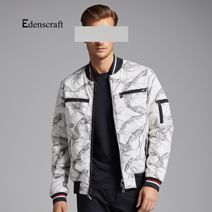 Veste en toile pour homme 100% coton personnalisable Chaude Légère Respirante Coupe décontractée Vêtement d'extérieur d'hiver Élégant Confortable - Product Image 3