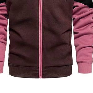 Dernier automne sweat à capuche populaire pour hommes sweats à capuche à panneau uni sweat à cordon de serrage surdimensionné sweats à capuche à fermeture éclair - Product Image 6