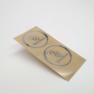 Autocollant de transfert en métal argenté adhésif fort étiquette étanche 3D bricolage Logo de marque sans fond étiquette en vinyle Durable pour l'emballage - Product Image 5