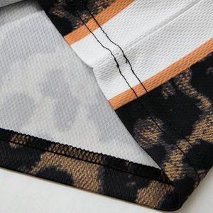 Maillot de basket sans manches personnalisé pour homme, imprimé léopard, grande taille, tissu en maille anti-odeur, respirant, antibactérien - Product Image 5