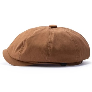 Sombrero de vendedor de periódicos de gran tamaño para hombres de cabeza grande Boina de algodón Papá Vintage Flat Ivy Cabbie Cap Gorra octogonal - Product Image 3