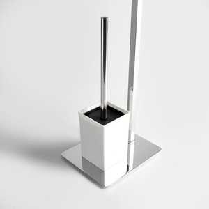Soporte Cromado para Escobilla de Baño y Lámpara de Pie, Accesorios para Baño - Product Image 2