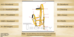 สายคล้องคอแบบทนทานสำหรับขี่ม้ากันน้ำทนทานต่อทุกสภาพอากาศอุปกรณ์ทองเหลืองสังกะสีสำหรับม้า - Product Image 2