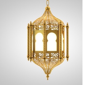 Hot Sale Metal Moroccan Style Hanging <b>Lamp</b> <b>Lantern</b> for Christmas Decoration Handmade Candle Holder. - Product Image 1