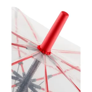 Parapluie promotionnel personnalisé transparent avec options de merchandising sur mesure - Product Image 4