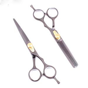Ciseaux de barbier en acier, ciseaux à cheveux, ensemble de ciseaux pour la coupe de cheveux - Product Image 1