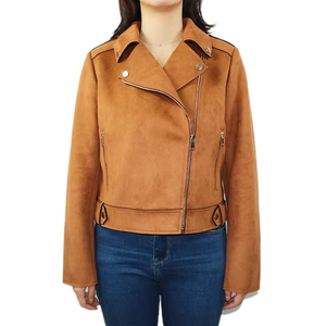 Chaqueta de Cuero para Mujer, Ropa de Moda Urbana, Chaqueta de Cuero Corta, Tallas Grandes - Product Image 3