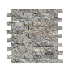 SplitFace Travertine Different Type <b>Stone</b> Paving Tiles 20x20cm Outdoor Garden Driveway Pavers Made in Turkiye Wall Cladding - Product Image 1