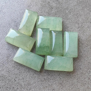 Aventurine naturelle de qualité AAA + Cabochon à dos plat grand Rectangle vert pierres précieuses en vrac toutes tailles disponibles pour la vente en gros - Product Image 6